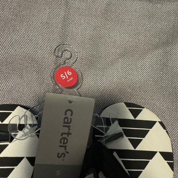 Carter's Monochrome Patterned Flip Flops - Picture 2 of 3